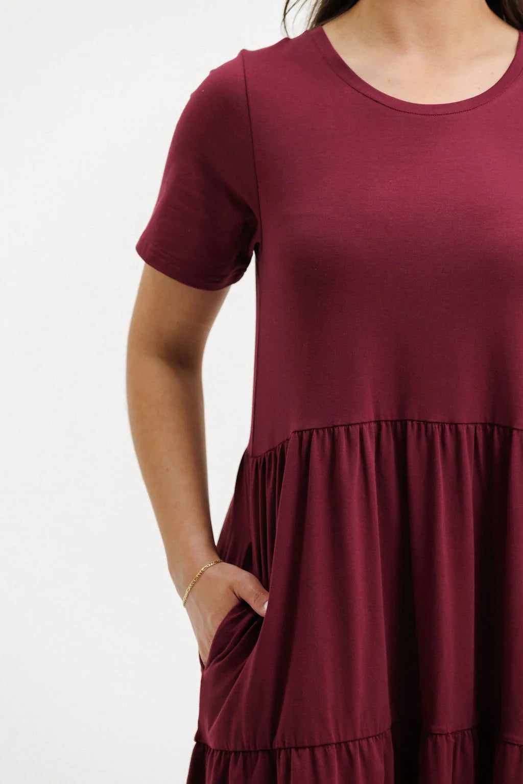 Homelee Kendall Dress | Merlot