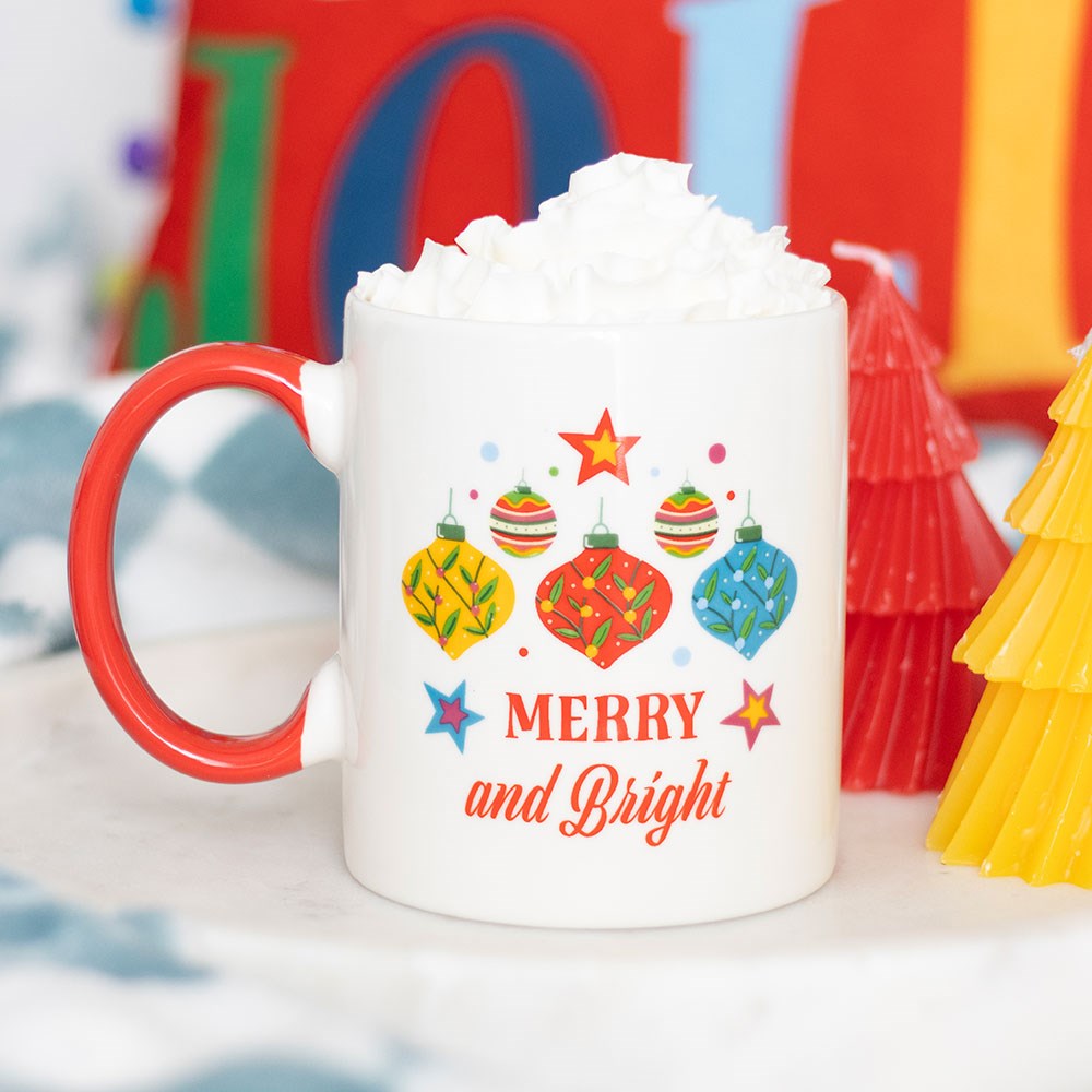 Merry & Bright Bauble Ceramic Mug