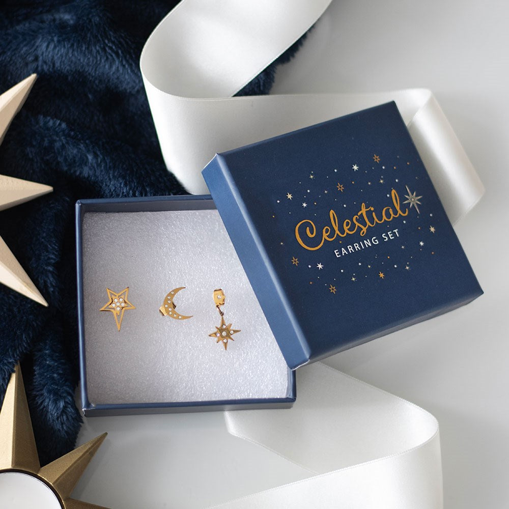 Celestial Earring Set | Gold