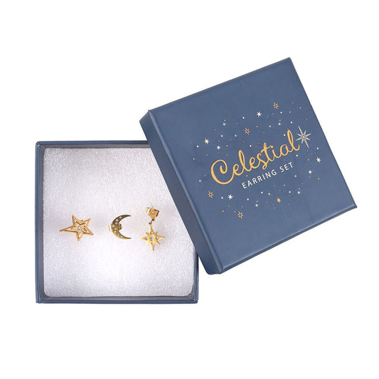 Celestial Earring Set | Gold