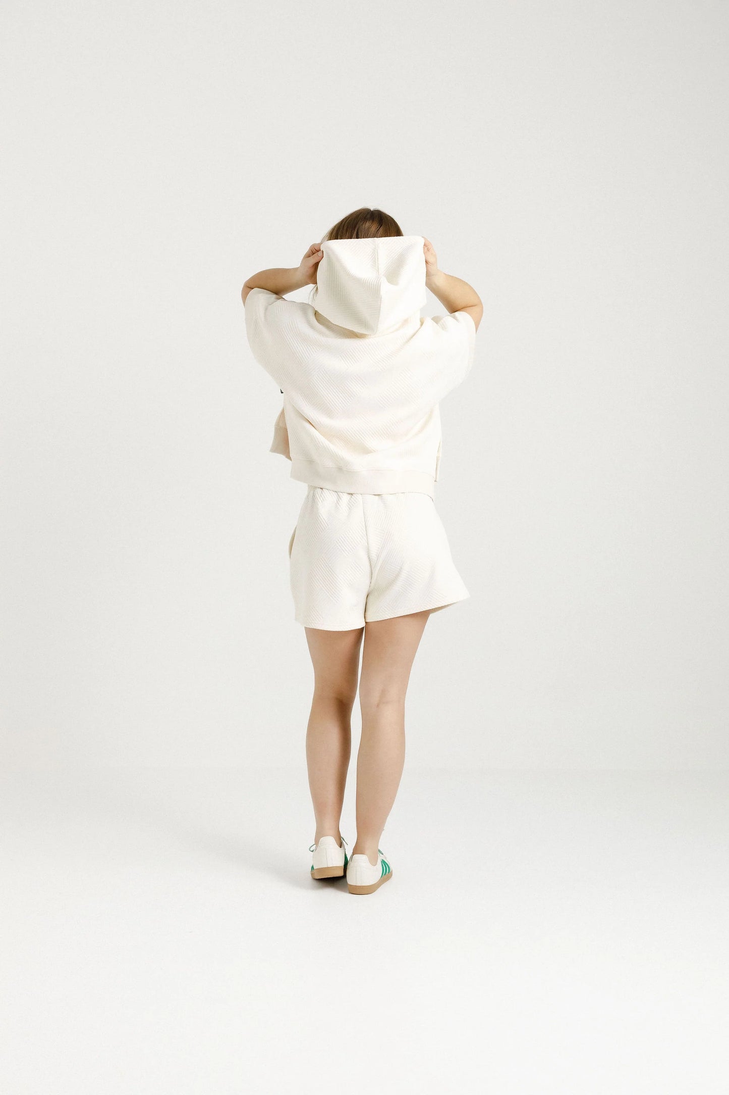 Rose Road Cropped Sloppy Joe | Cream