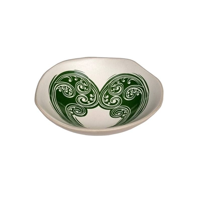 Jo Luping Design - Aroha Fern Green and White | 7cm Porcelain Bowl