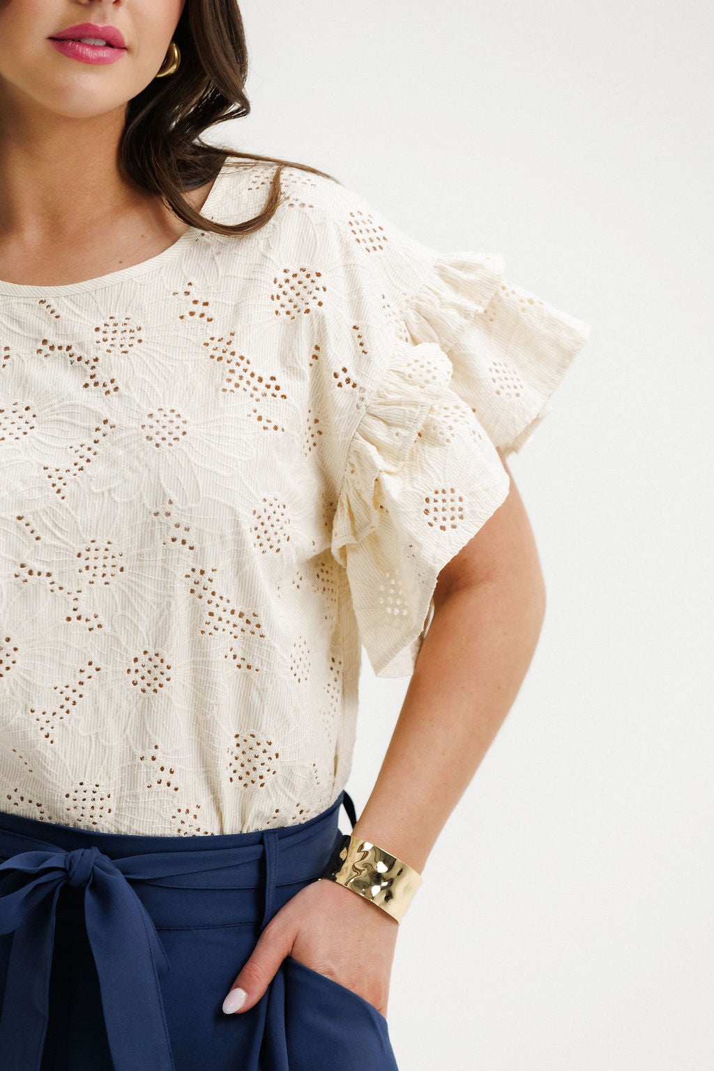 Homelee Evelyn Blouse | Coastal Daisies