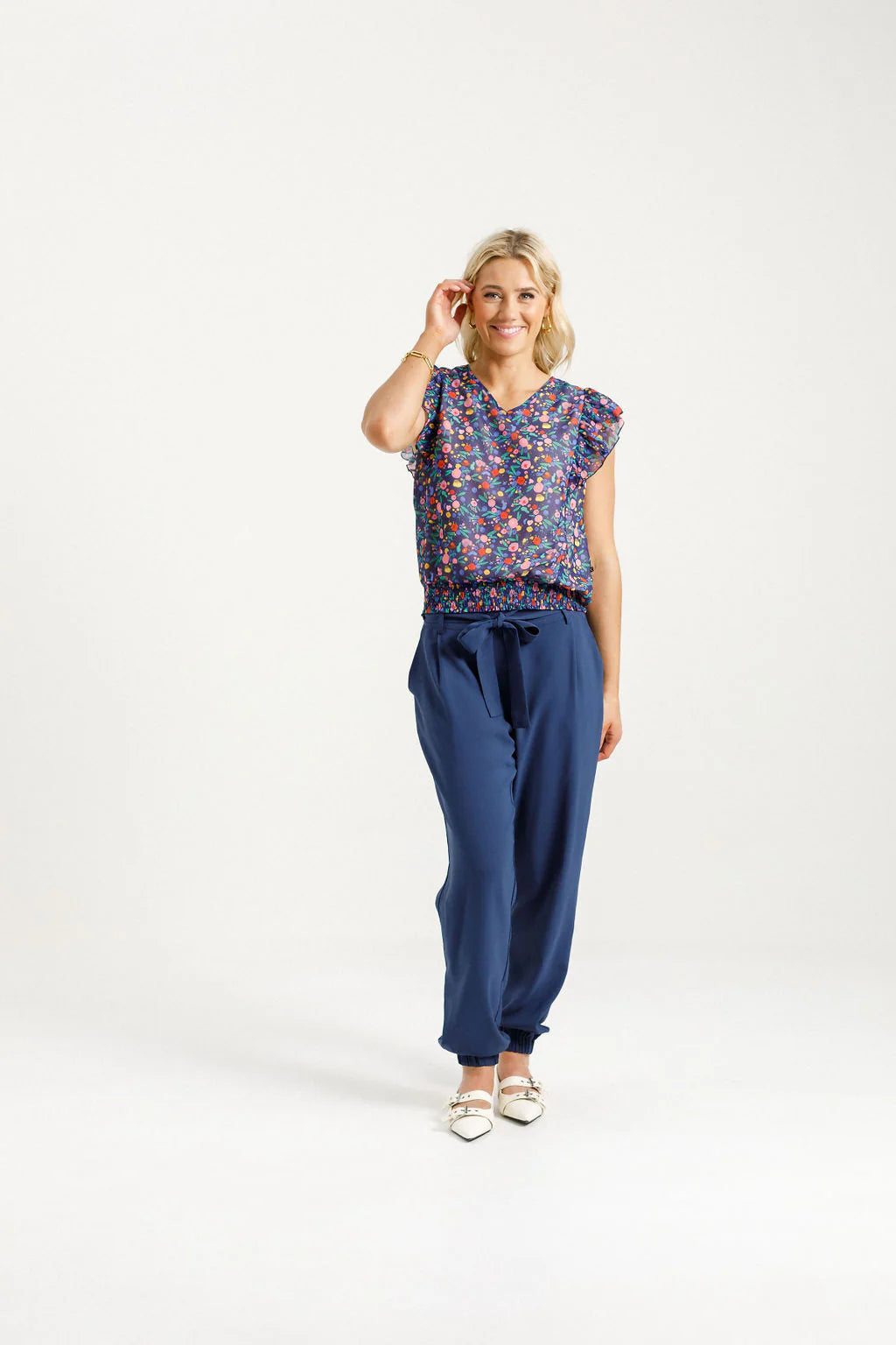 Homelee Lauren Top | Spring Blossoms