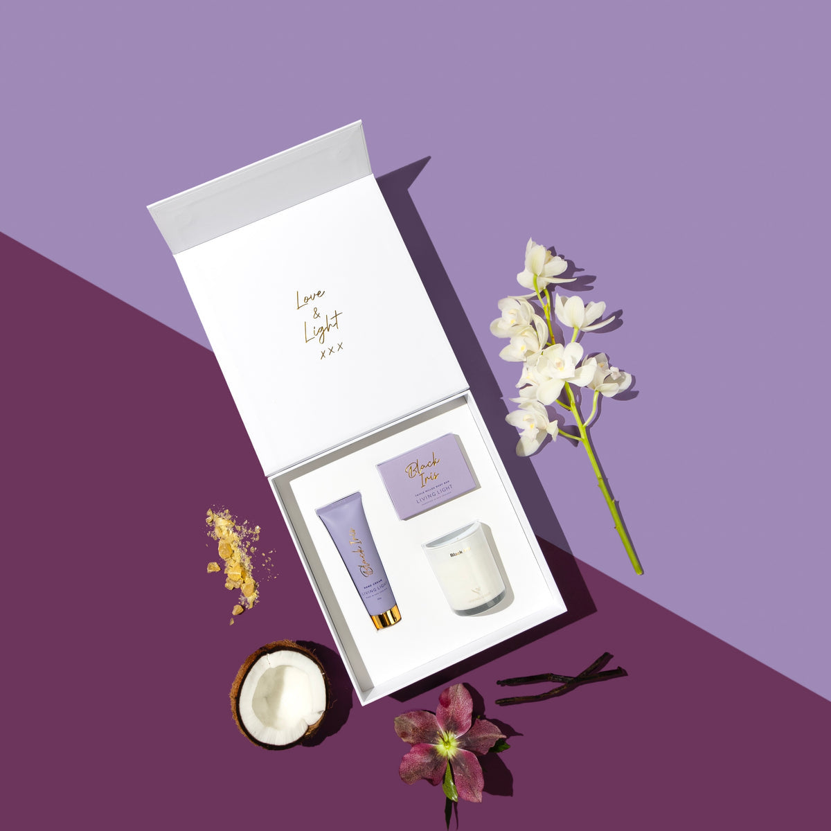 Living Light Pamper Gift Set | Black Iris