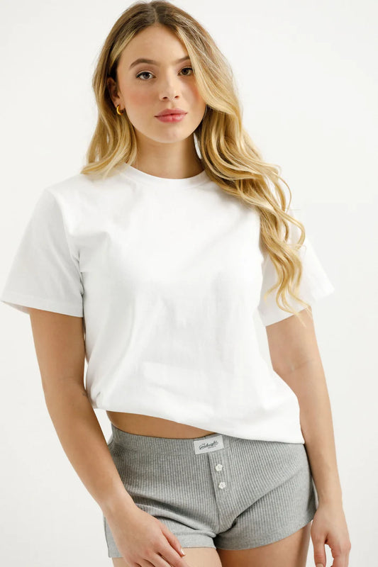 The Goodnight Society Basic Tee | White Heartbreaker