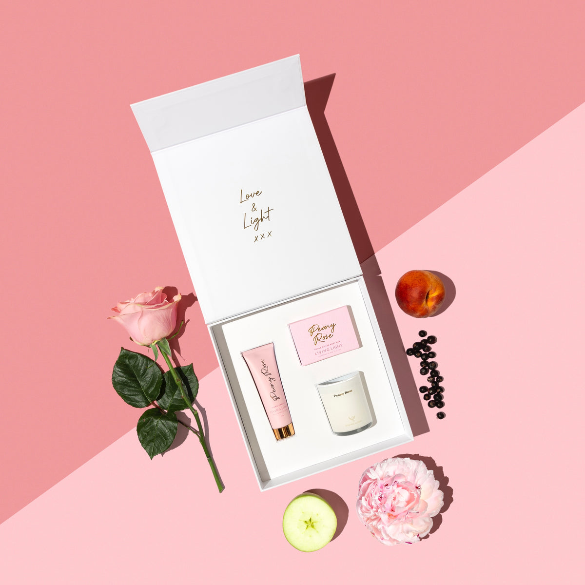 Living Light Pamper Gift Set | Peony Rose