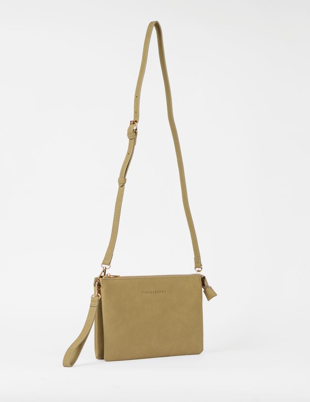 Stella + Gemma Frankie Multi Pouch Bag | Taupe Suede