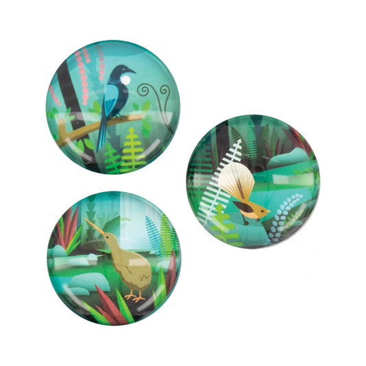 NZ Birds & Bush Magnet Set