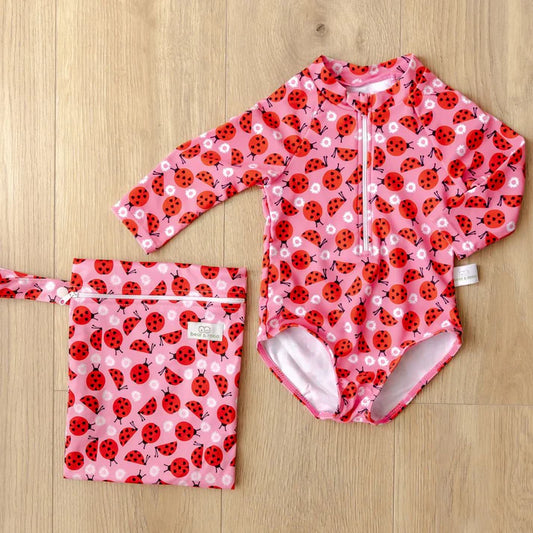 Bear & Moo Harper Swimsuit - Love Bugs