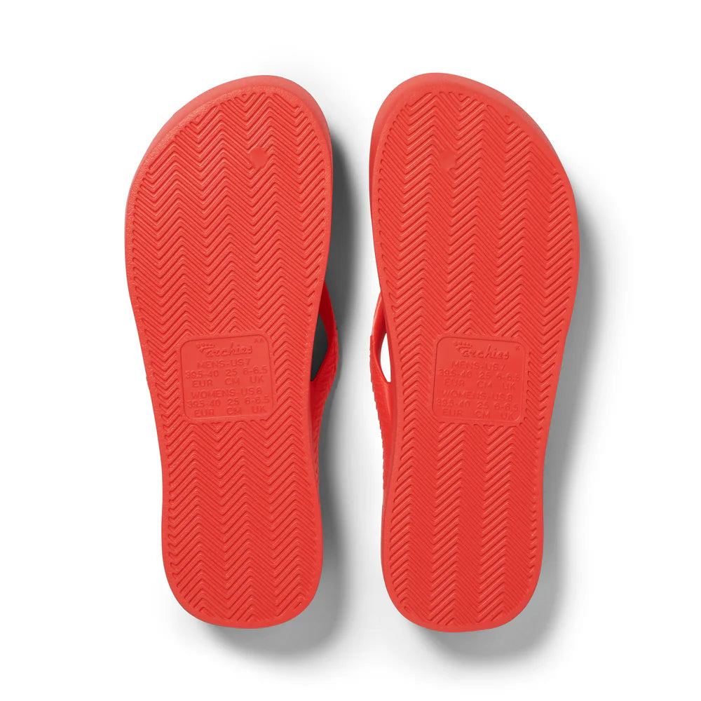 Archies Arch Support Jandals - Coral