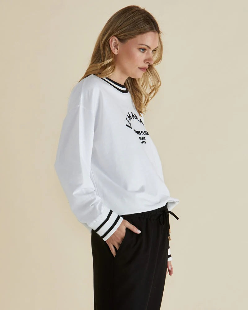 Betty Basics Marais Sweat | White