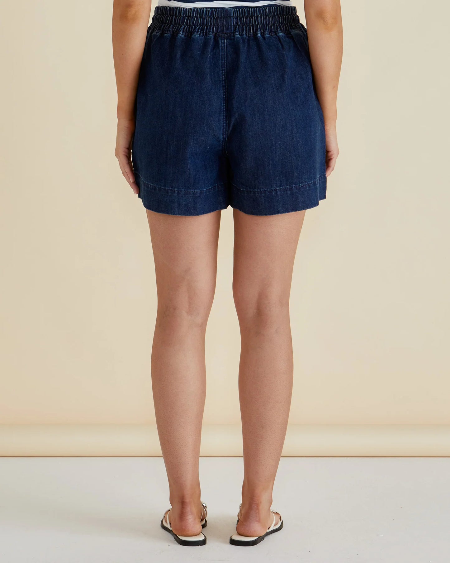 Betty Basics Relax Denim Shorts | Dark Blue