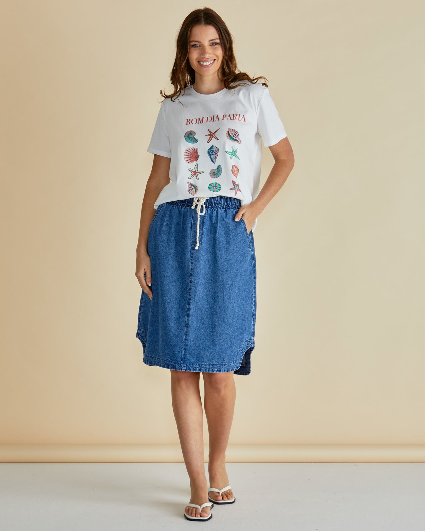 Betty Basics Dara Denim Skirt | Blue