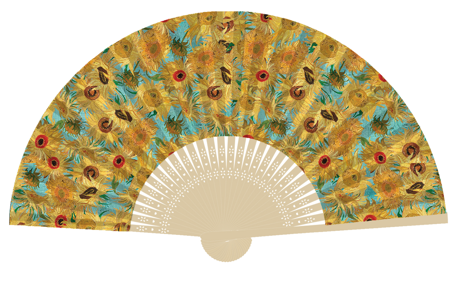 Artico Bluhen - van Gogh's Sunflowers Bamboo Fan