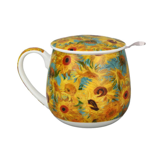 Artico Bluhen - van Gogh's Sunflowers Tea Infuser Mug
