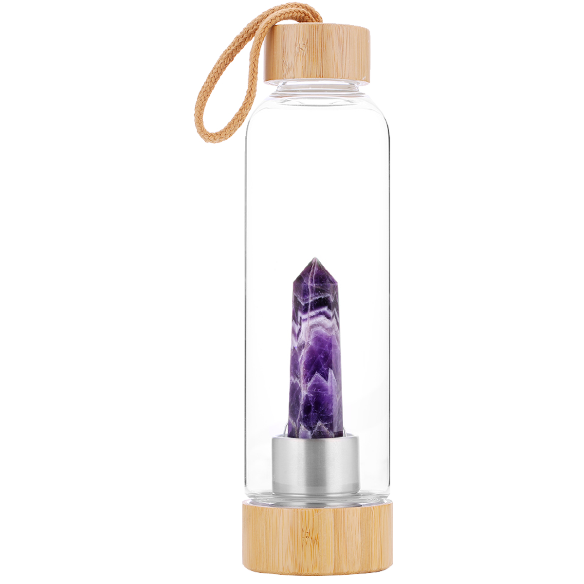 Crystal Glass Water Bottle