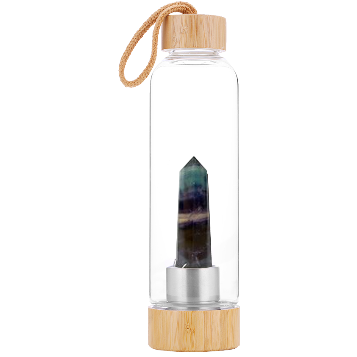 Crystal Glass Water Bottle