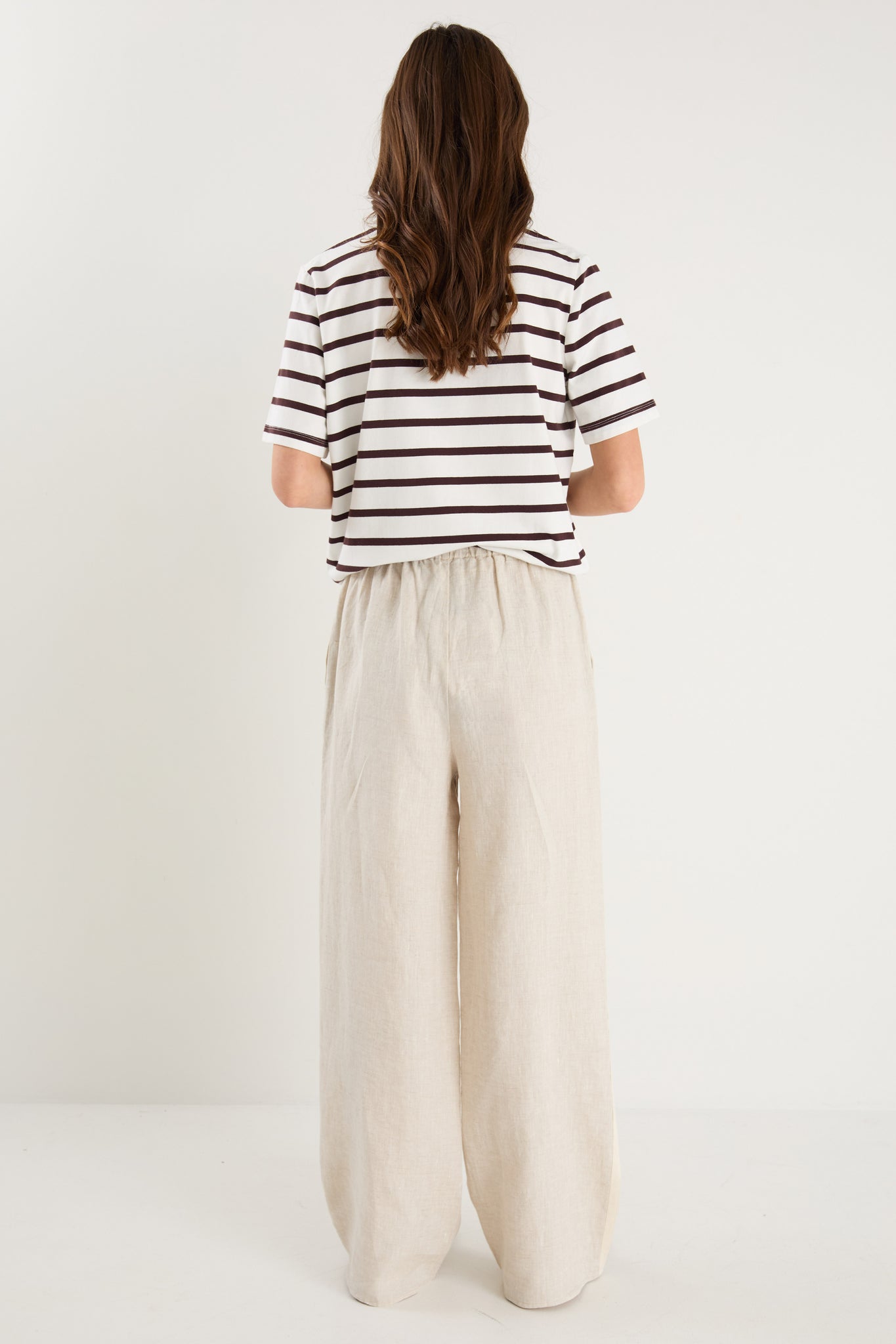 RE:Union Binding Boxy Fit Tee | Chocolate & White