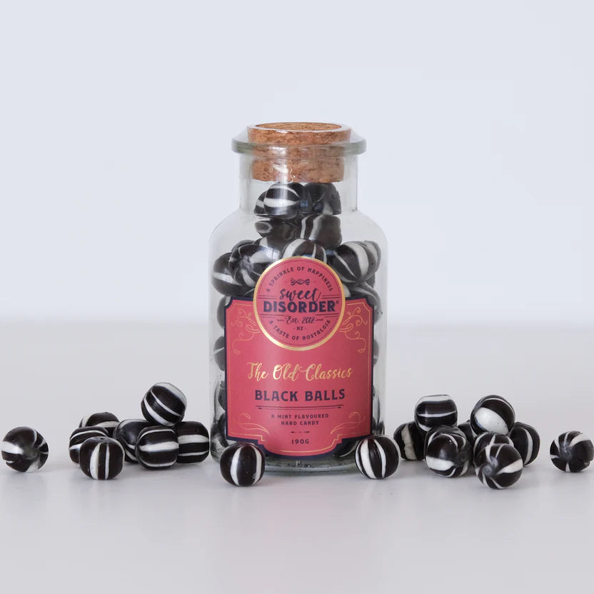 Sweet Disorder Jar - Old Classics Black Balls