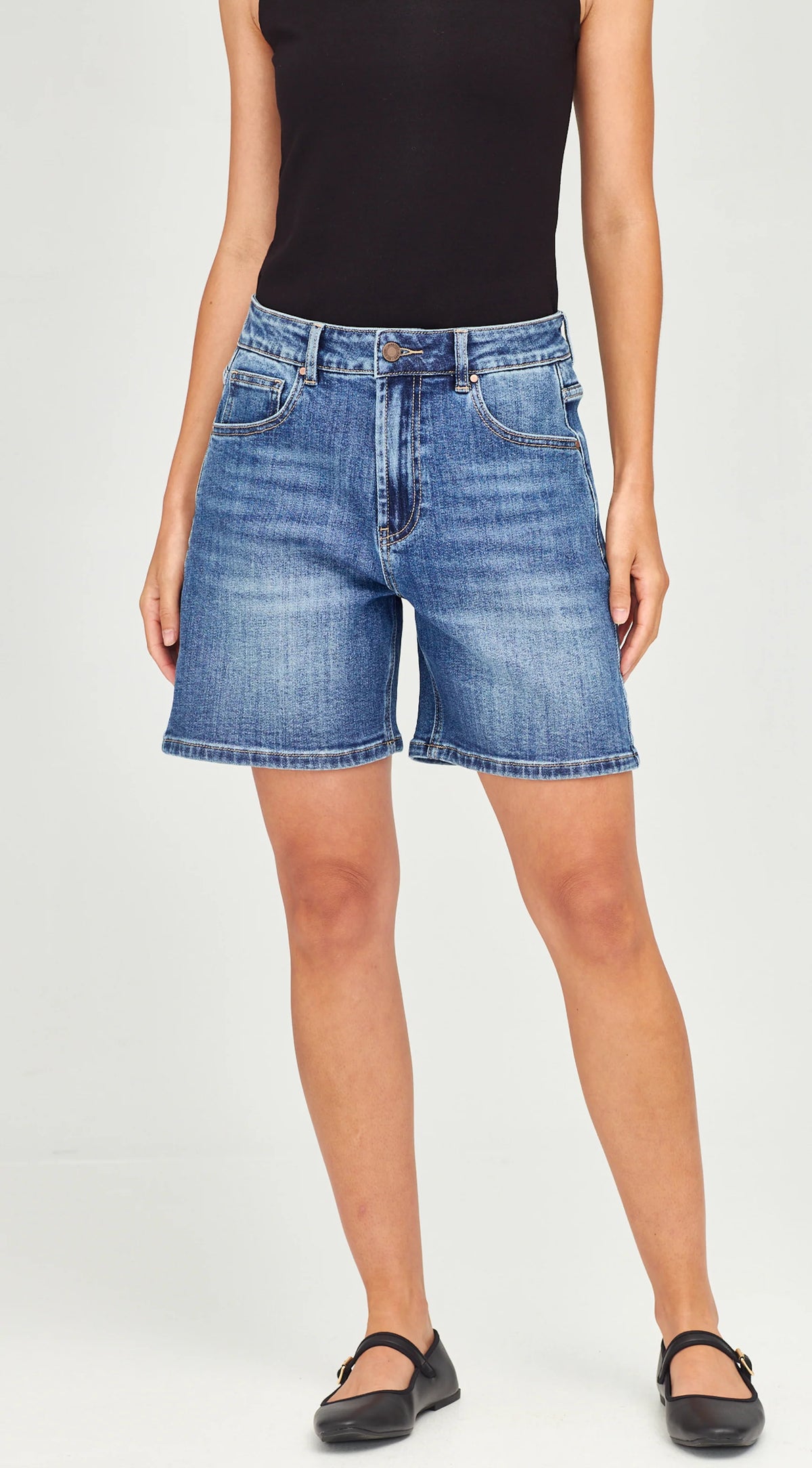 Junkfood Bronte Shorts | Mid Blue
