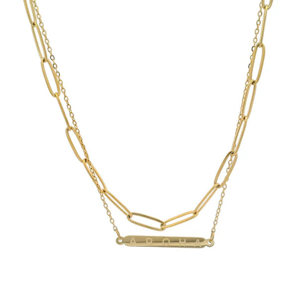 Little Taonga Double Chain Necklace | Aroha