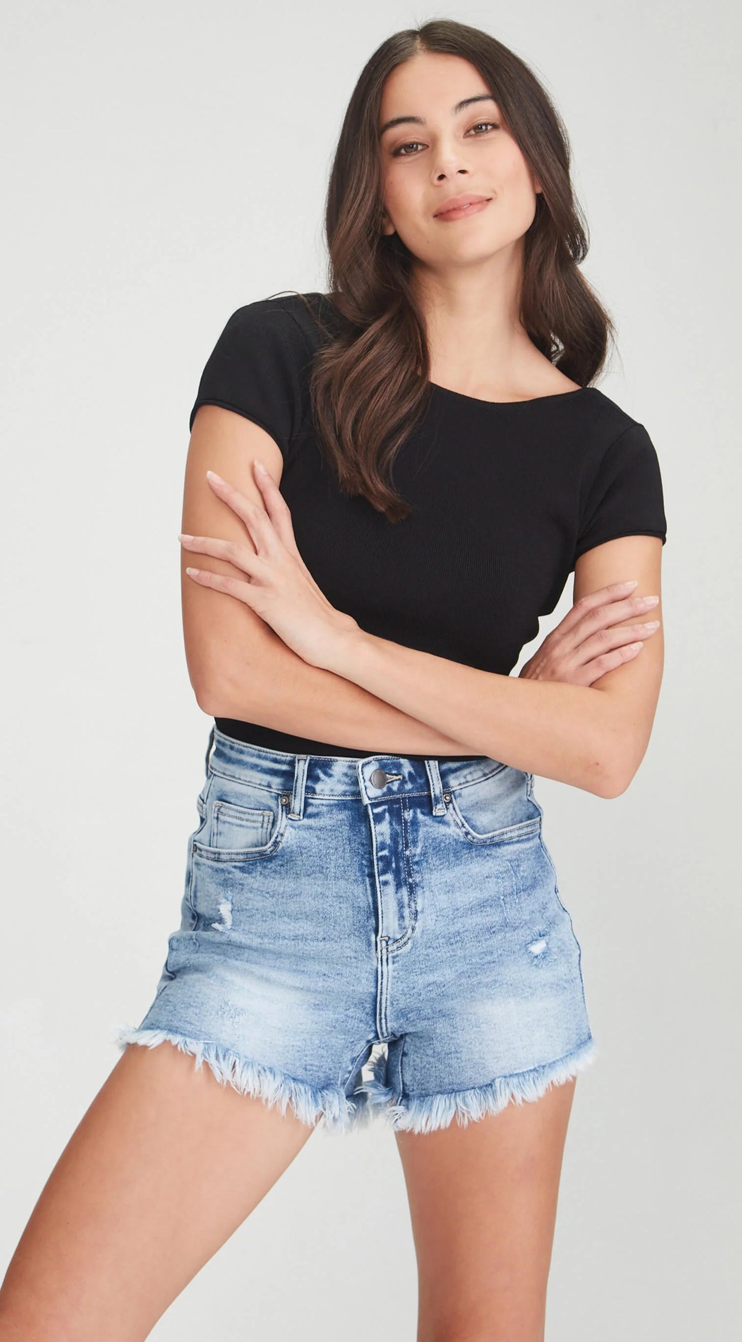 Junkfood Carrie Shorts | Blue