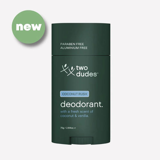 Two Dudes Men's Aluminium Free Deodorant | Coconut Rush
