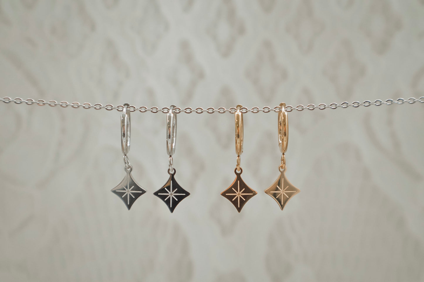 Katy B Diamond Hoop Earrings