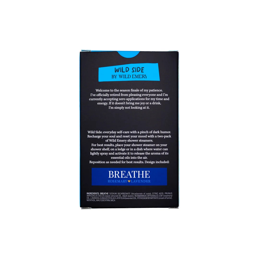 Wild Emery Cheeky Shower Steamer Pack of 2 | IN MY DON'T GIVE A FxxK ERA