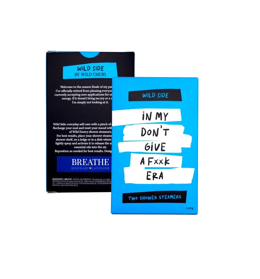 Wild Emery Cheeky Shower Steamer Pack of 2 | IN MY DON'T GIVE A FxxK ERA