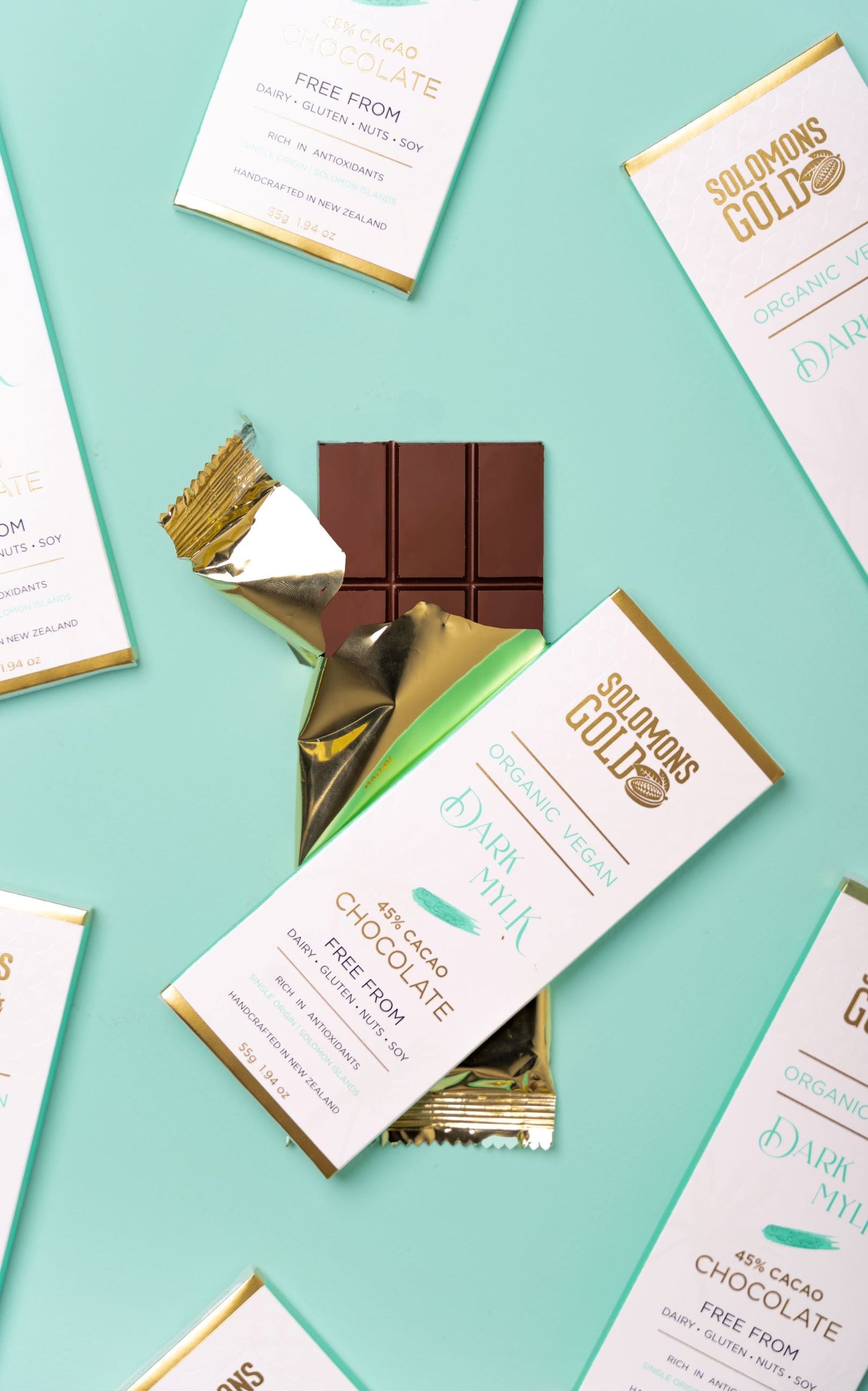 Solomons Gold Vegan Chocolate | Dark Mylk 45% 55g