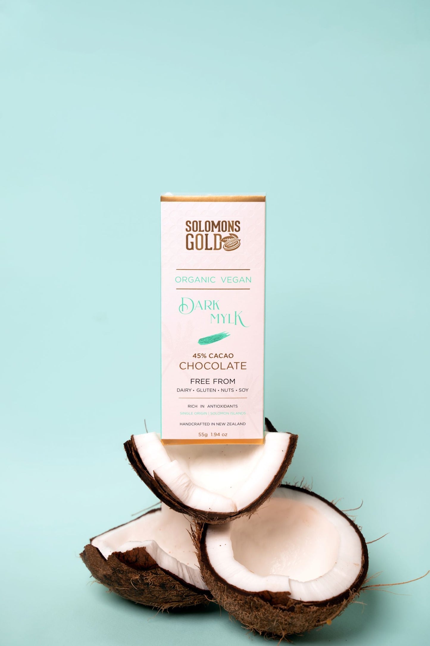 Solomons Gold Vegan Chocolate | Dark Mylk 45% 55g