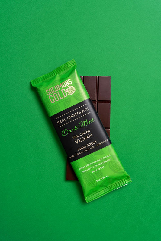 Solomons Gold Vegan Chocolate | Dark Mint 70% 55g