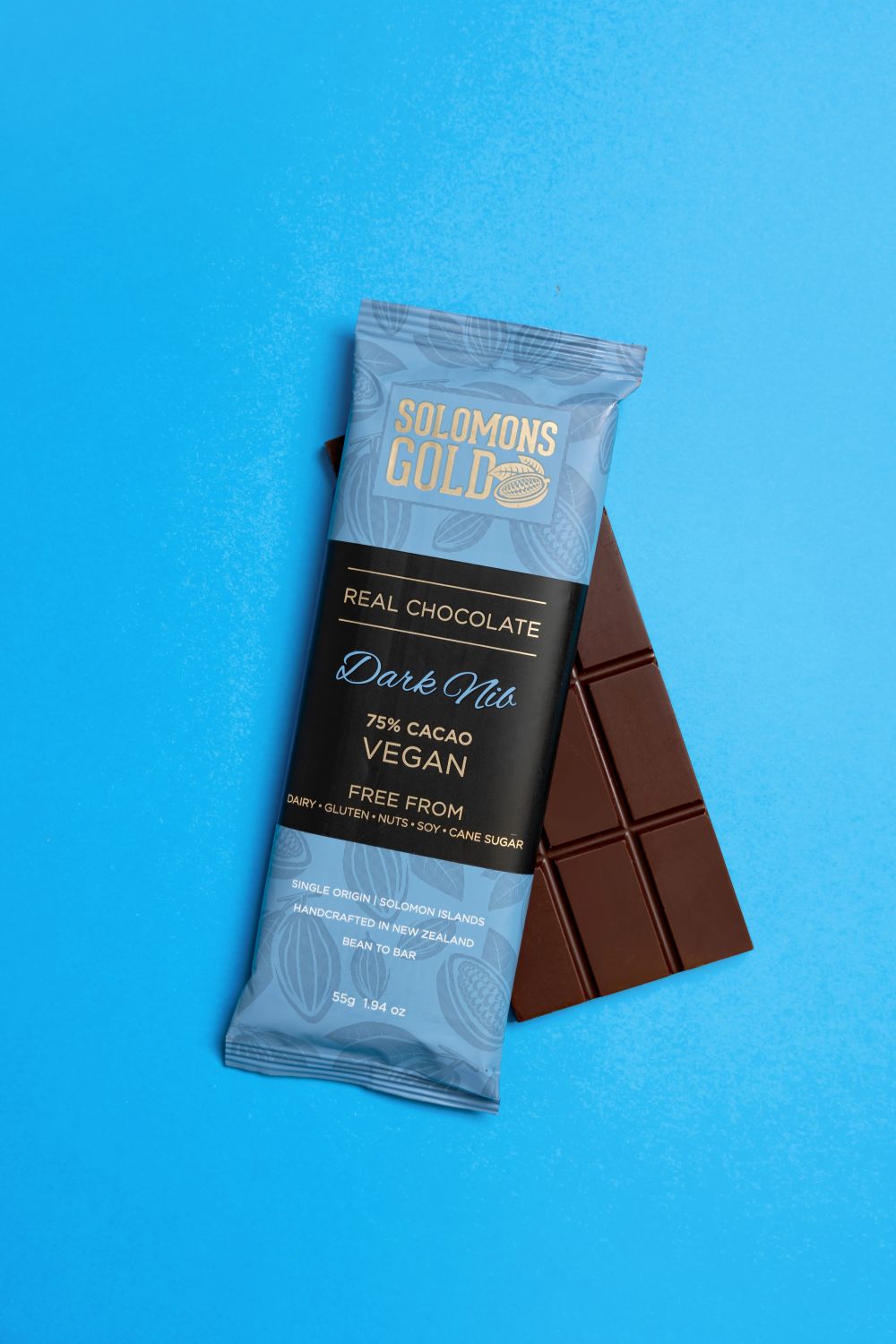 Solomons Gold Vegan Chocolate | Dark Nib 75%