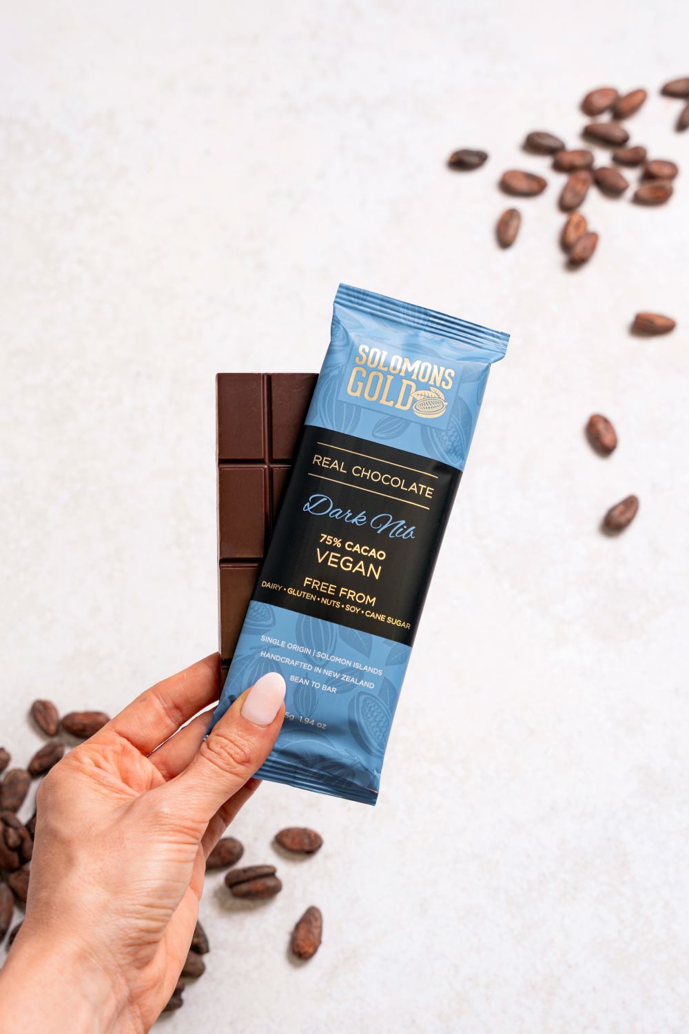 Solomons Gold Vegan Chocolate | Dark Nib 75%