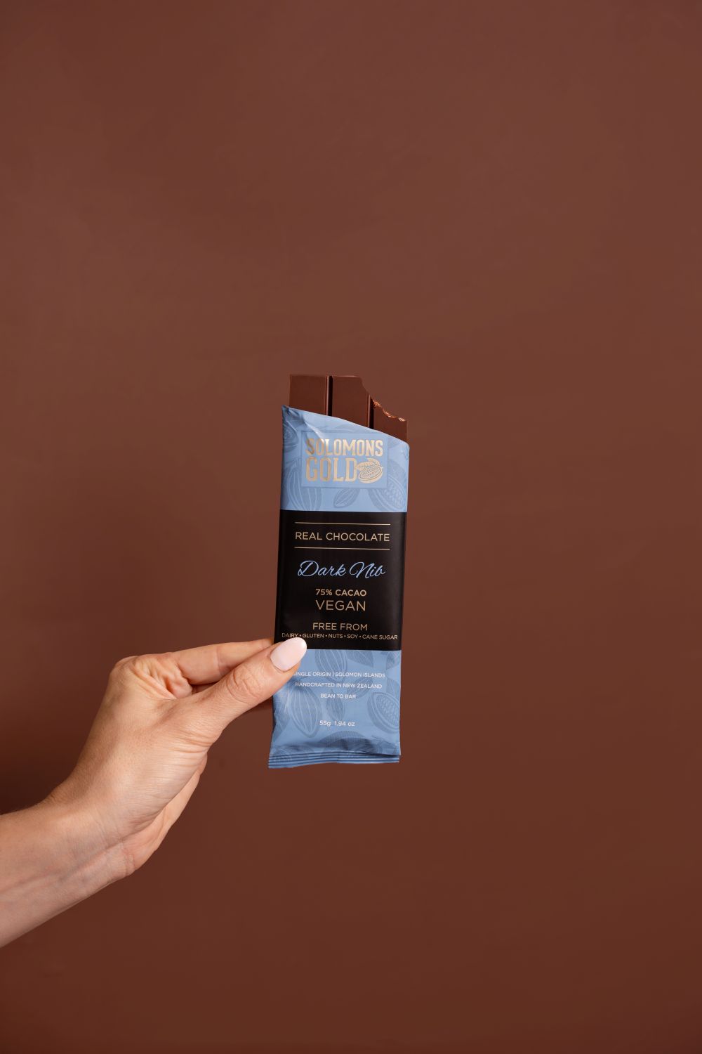 Solomons Gold Vegan Chocolate | Dark Nib 75%