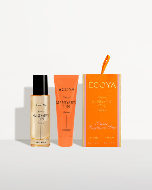 Ecoya Mandarin Gin Festive Fragrance Duo
