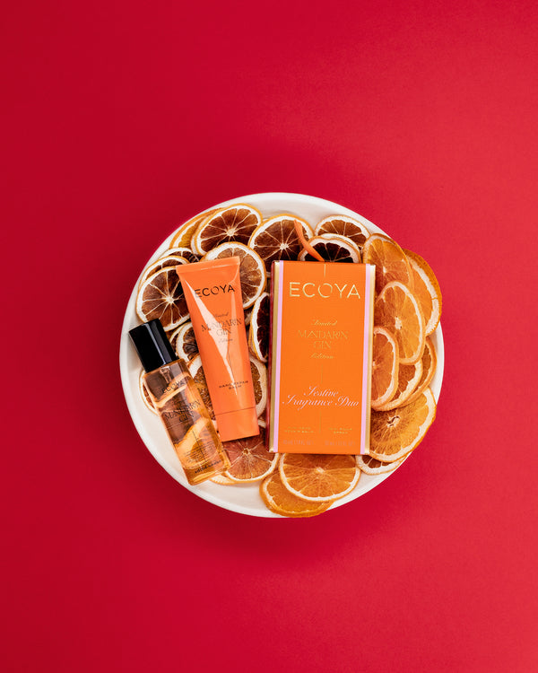 Ecoya Mandarin Gin Festive Fragrance Duo