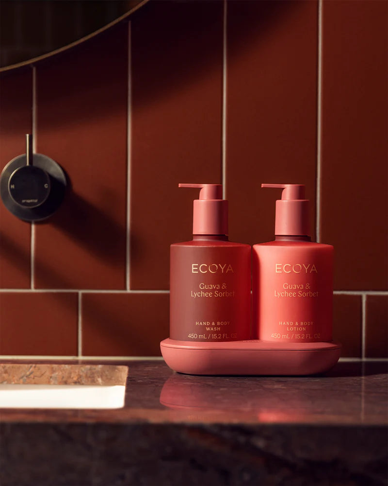 ECOYA The Bathroom Edit Gift Set | Guava & Lychee Sorbet