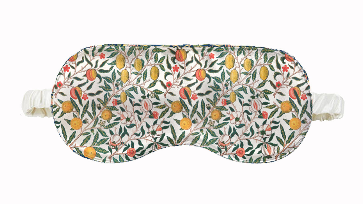 Satin Eyemask | William Morris Fruit Design