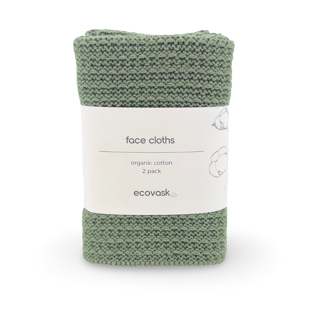 Ecovask Face Cloths - 2 pack