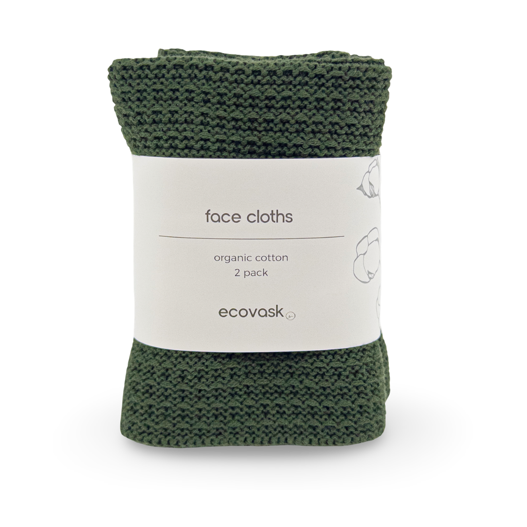 Ecovask Face Cloths - 2 pack