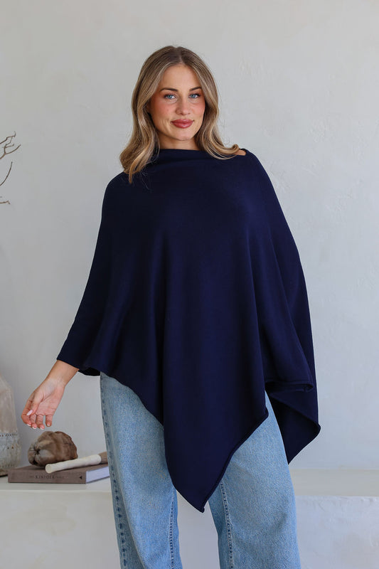 Free Spirit Australia Poncho Scarf | Midnight