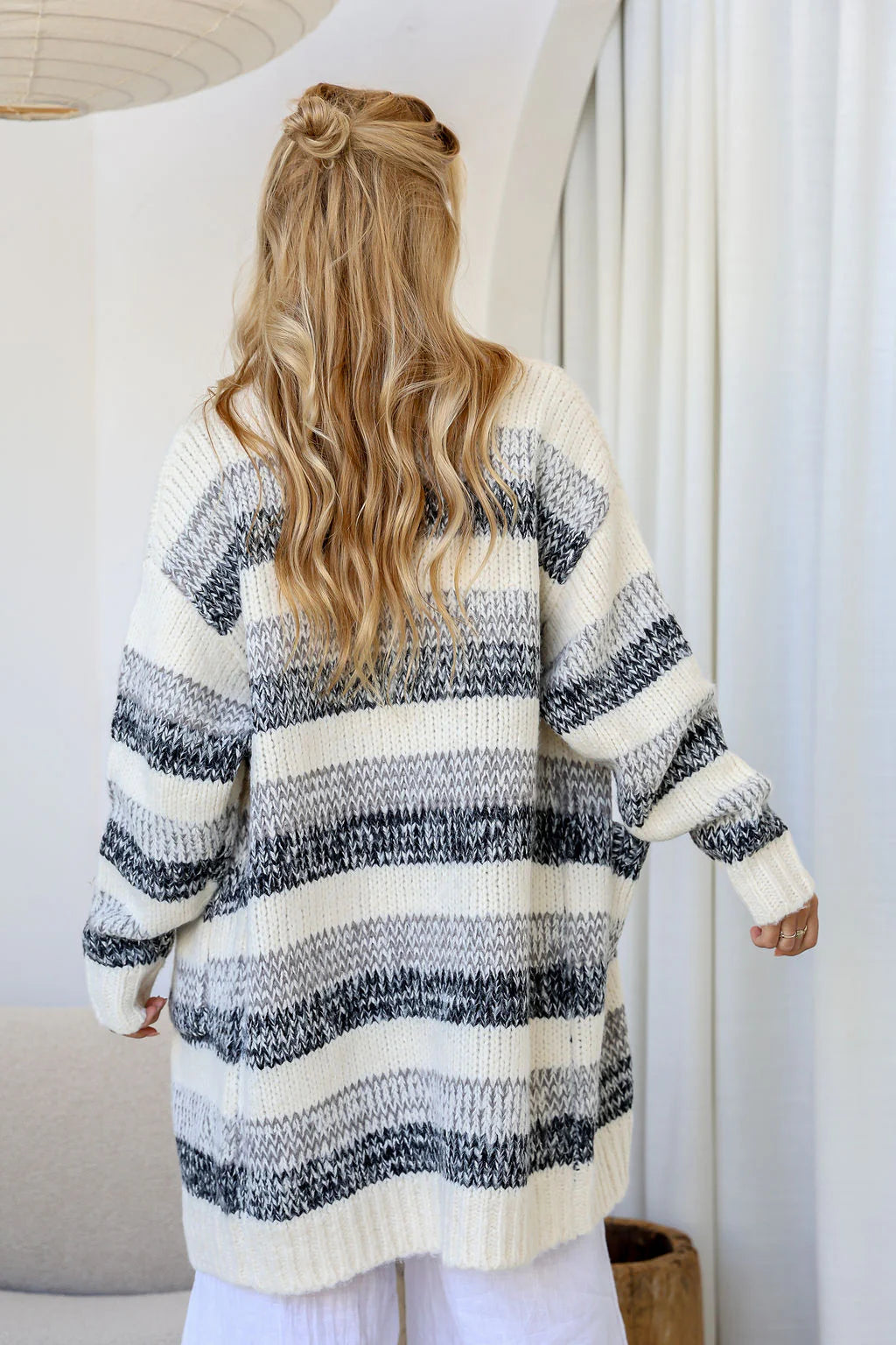 Free Spirit Comfort Cardigan | Grey/Black