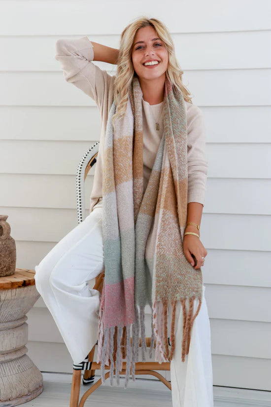 Free Spirit Australia Comfort Scarf | Pink Mint