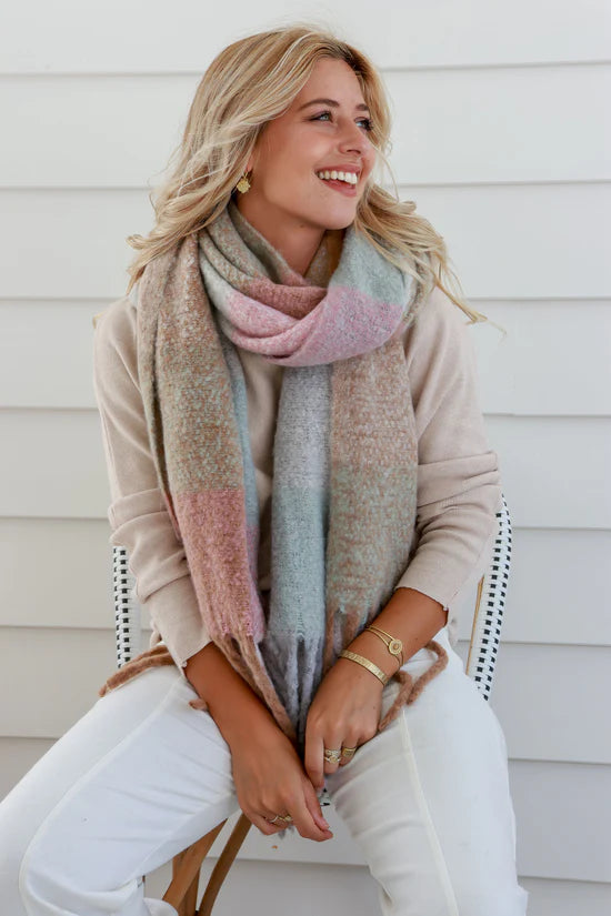 Free Spirit Australia Comfort Scarf | Pink Mint