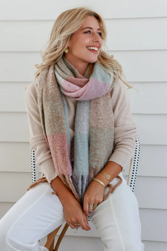 Free Spirit Australia Comfort Scarf | Pink Mint