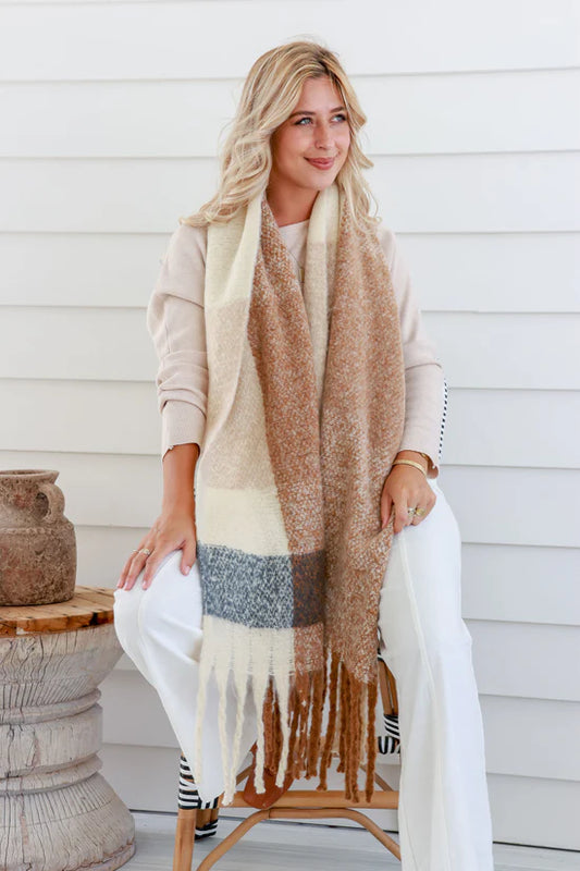 Free Spirit Australia Comfort Scarf | Black Camel
