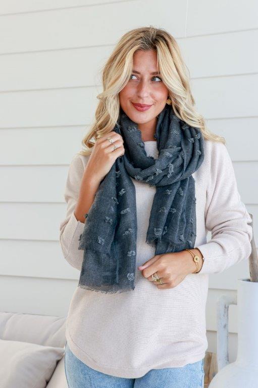 Free Spirit Soft Spot Scarf | Black